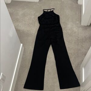 Cotton Candy Women’s Black Satin Jumpsuit Size Medium
